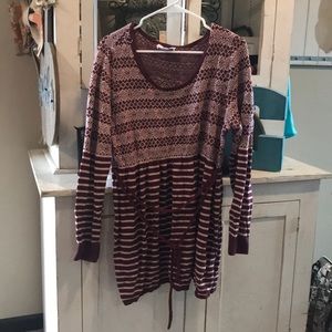 Beautiful maternity dress up sweater!